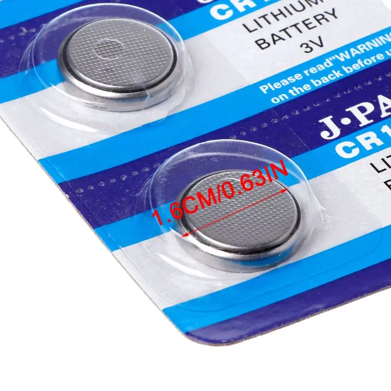 

5PCS Button Battery CR1632 Lithium Coin Cell Batteries 3V LM1632 BR1632 ECR1632 CR 1632 Electronic Watch Toy Remote