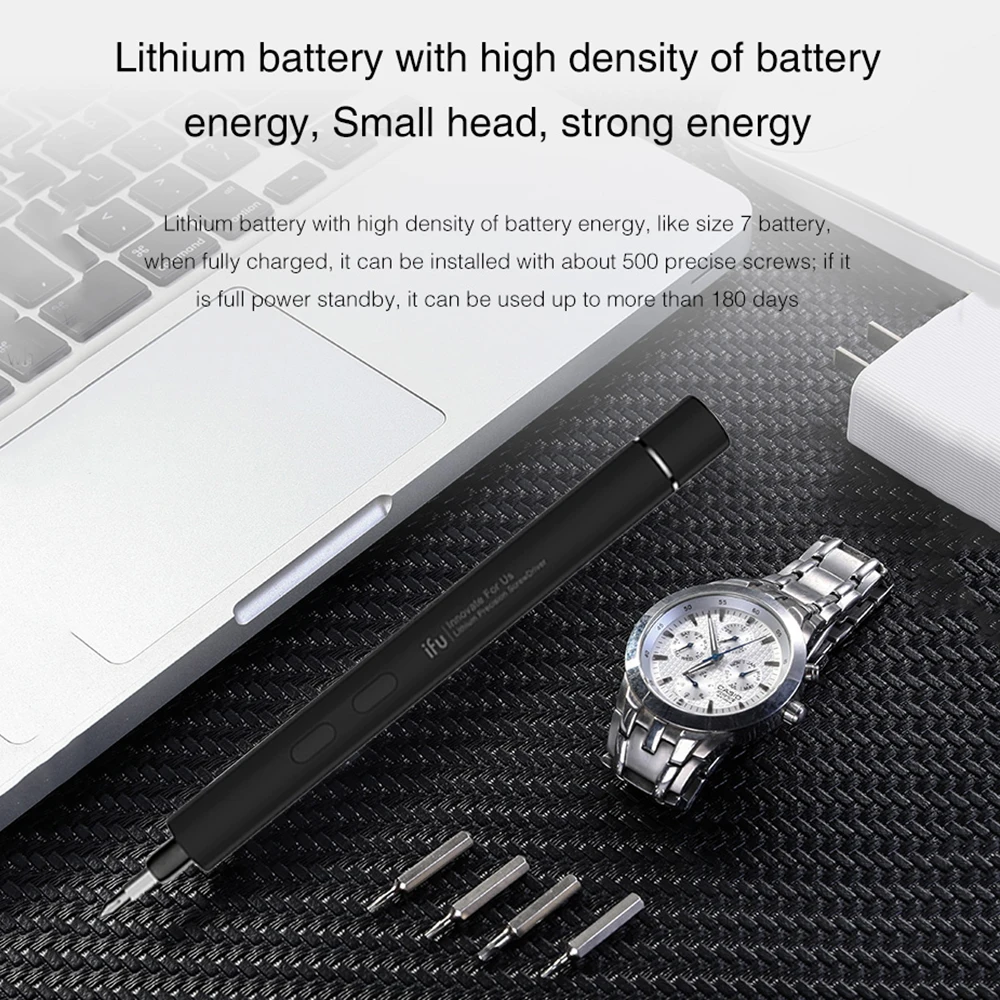 KKMOON портативная перезаряжаемая Электрическая аккумуляторная отвертка USB