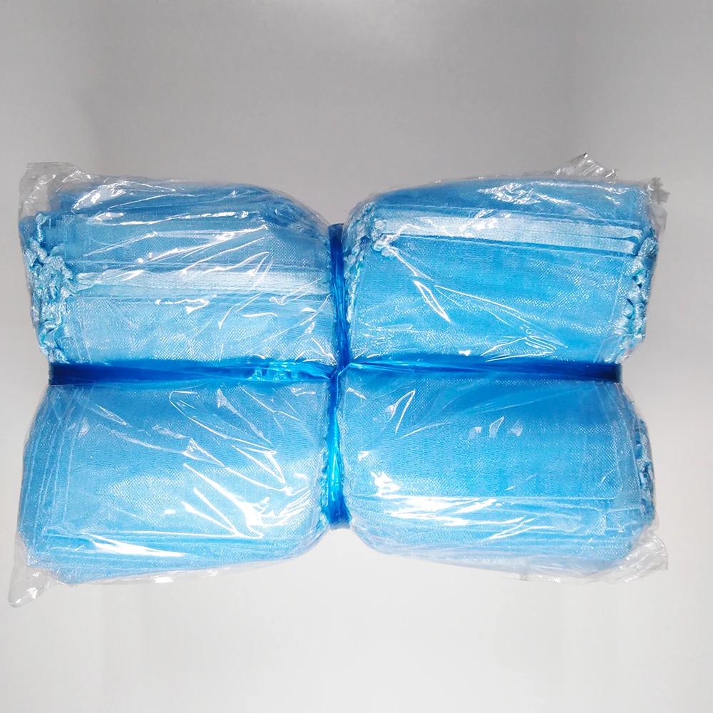 500 шт./лот,, сумки из органзы 7x9 9x12 10x15 13x18 см, Свадебная Упаковка, Подарочная сумка, вечерние украшения, Сумка из органзы для украшений