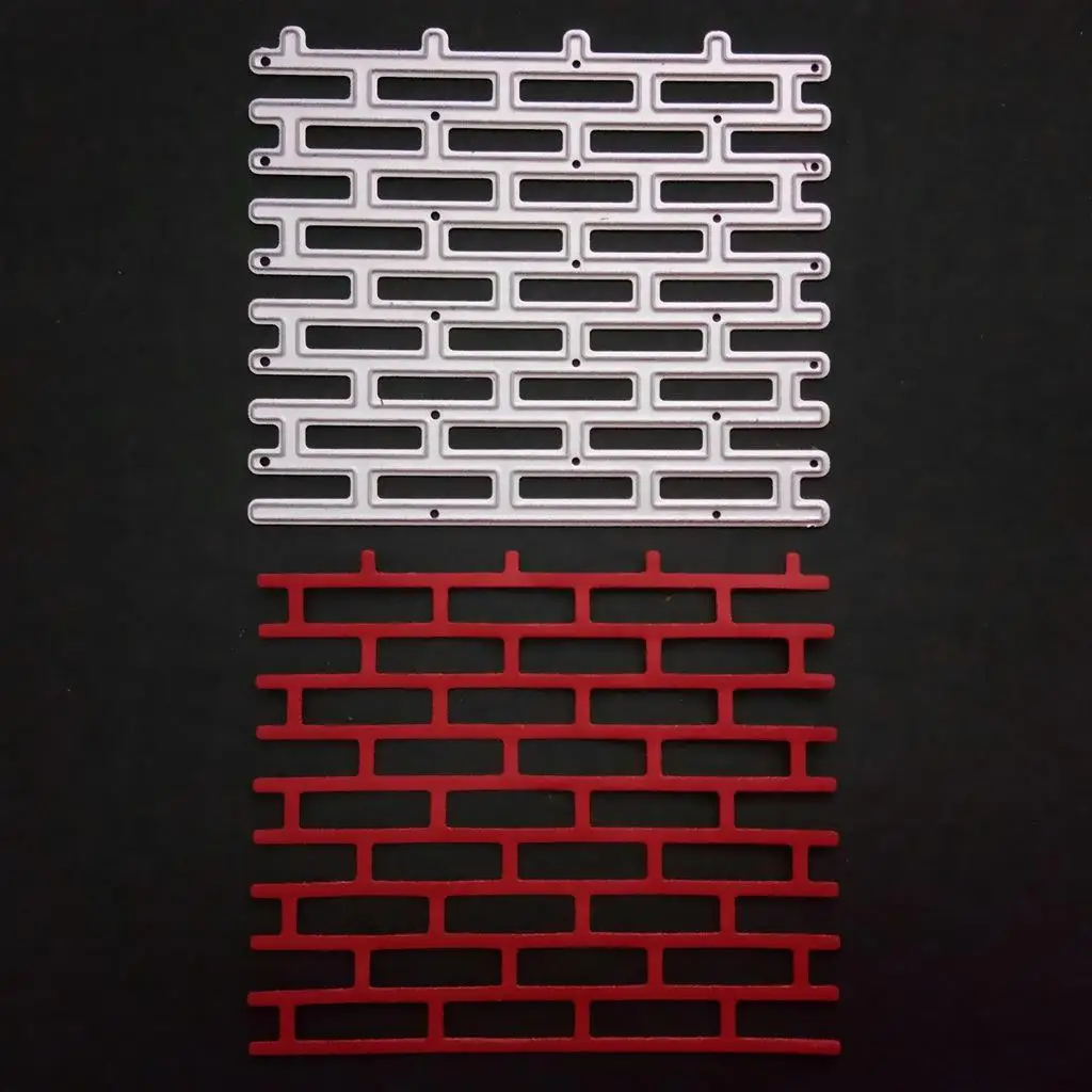 Металлические пресс-формы кирпичная стена фон бумага крафт рамка высечка для DIY