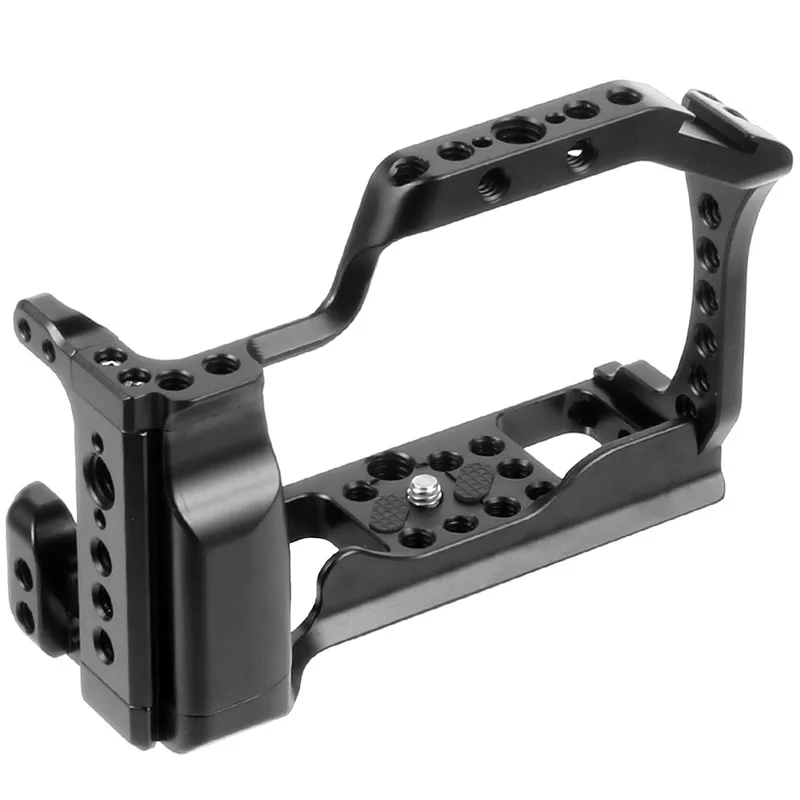 

CNC Aluminum Camera Cage for Canon EOS M50 / M5 DLSR Case Cold Shoe Mount Expansion Cover Quick-Rease Plate Support