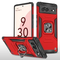 shockproof ring phone case for google pixel 6 magnetic car holder armor protective cover for google pixel 6 pro coque back case