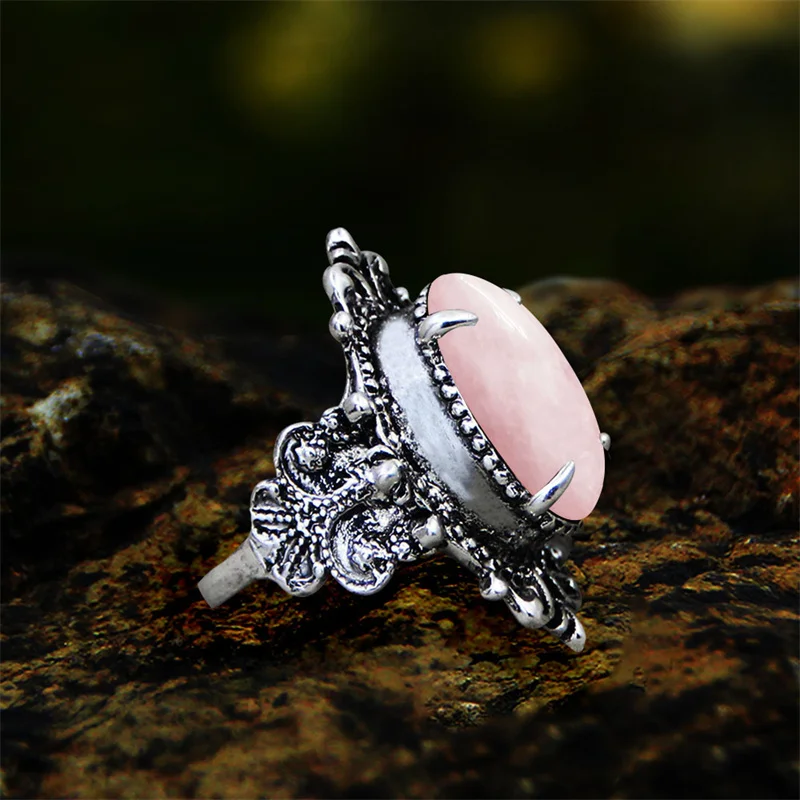 Кольца Из Натурального кварца с лазуритом для женщин антикварное кольцо из