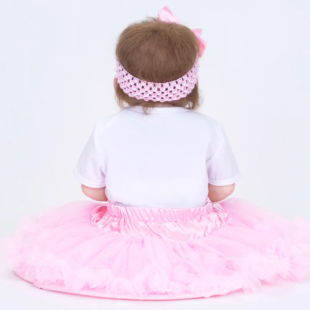 Коллекционная 22 '❕ см Bebe Reborn Baby Dolls полностью виниловая кукла очень похожая