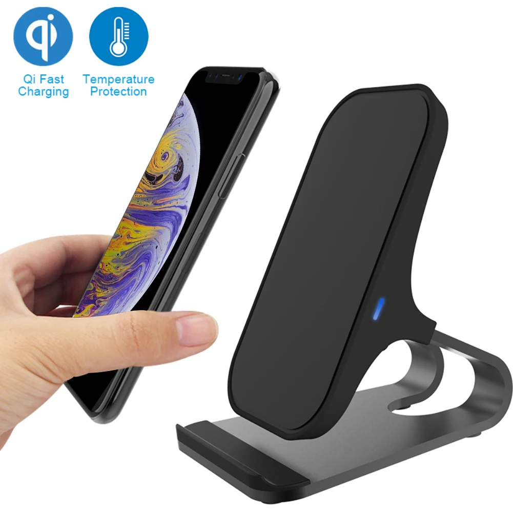 Qi Беспроводной Зарядное устройство быстрой зарядки стенд 7 5 W для iPhone XR/XS/Max/XS/X/8/8