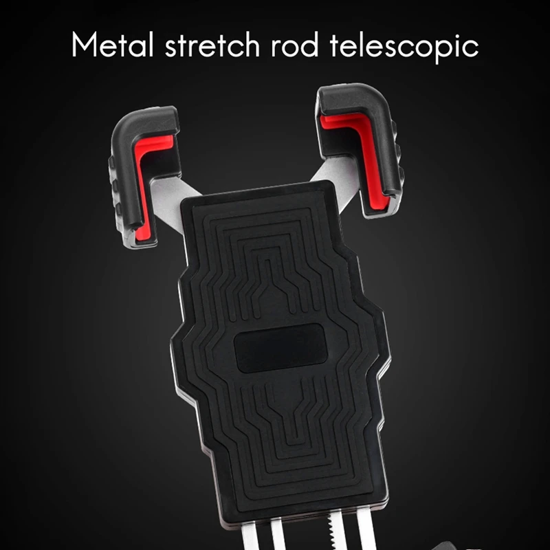 

Motorcycle Bike Phone Mount Universal Phone Holder for Motorcycle Handlebars, Scoote for Outdoor for Cycling Black