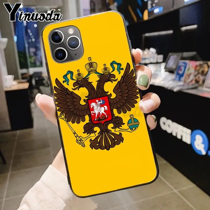 11 Yinuoda российский флаг герб Топ детальный чехол для телефона чехол для iPhone 7plus X 6 6S 7 8 8Plus 5S 11pro xs чехол для MAX XR - Цвет: 11