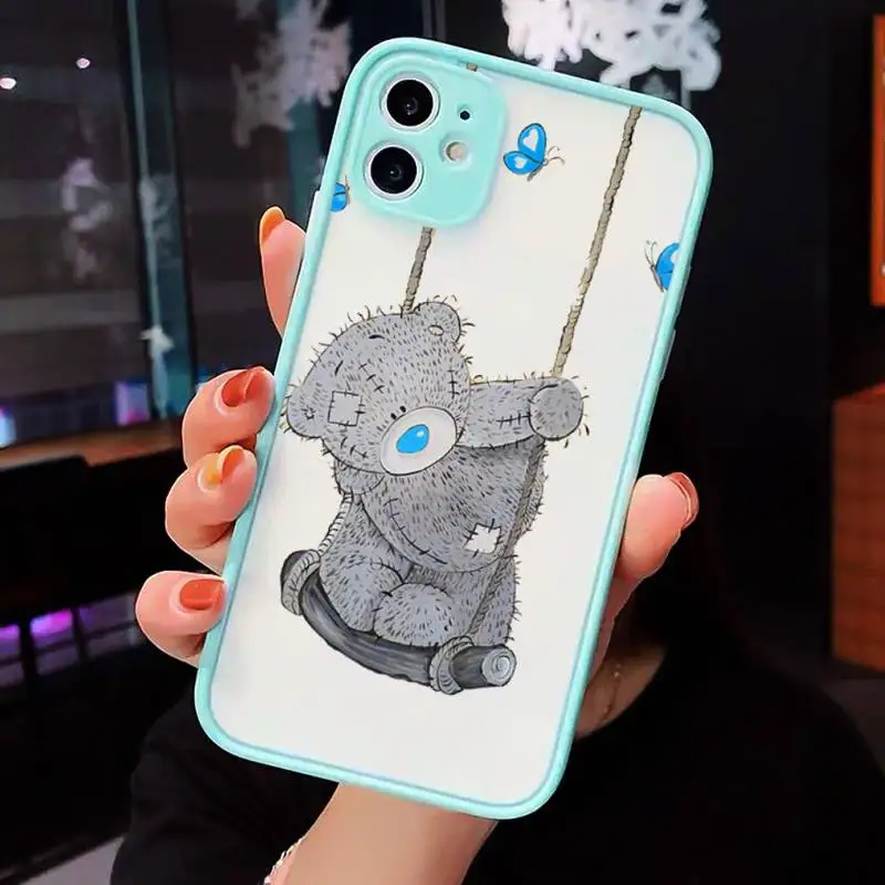 

Tatty Teddy bear Cute doll Phone Cases matte transparent For iphone 7 8 11 12 plus mini x xs xr pro max cover