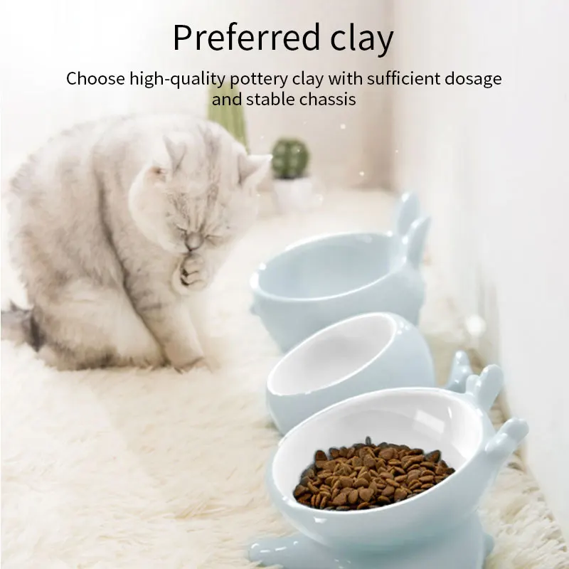 Petshy керамическая миска для домашних животных с изображением кошачьей мордочки