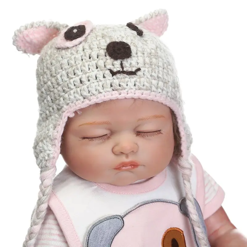 

55cm Realistic Doll Soft Full Silicone Toddler Babies Sleeping Girl Lifelike U50F