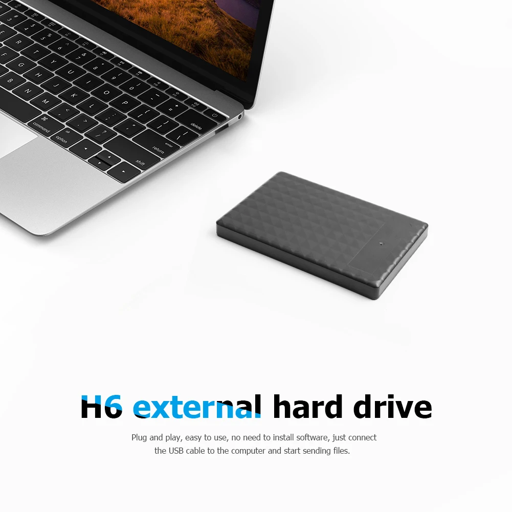 

VKTECH H6 Portable 2.5 inch External Hard Drive Disk USB 3.0 SATA Mobile HDD SDD 120G/250G/320G/500G For PC Mac Tablet TV