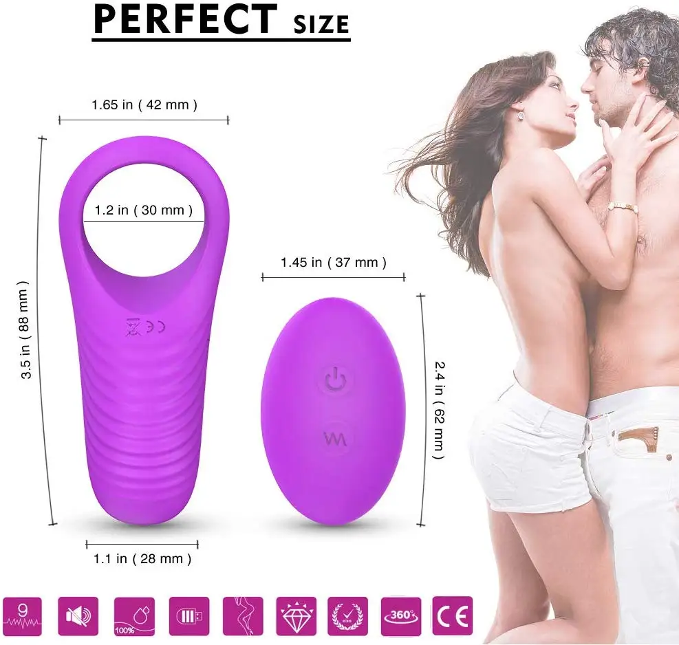 USB Rechargeable Delay Cocking Vibrating Couple Sex Products Men Vibrator Premature Ejaculation Massager Lock Fine Toy | Красота и
