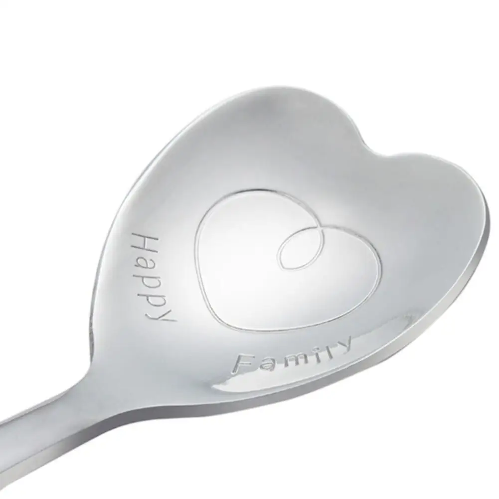 Нержавеющая сталь перемешивание кофейная ложка с длинной ручкой в форме сердца