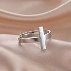 Skyrim модные минималистичные Открытые Кольца для женщин и мужчин из нержавеющей стали простые трендовые Регулируемые кольца на палец ювелирные изделия подарок