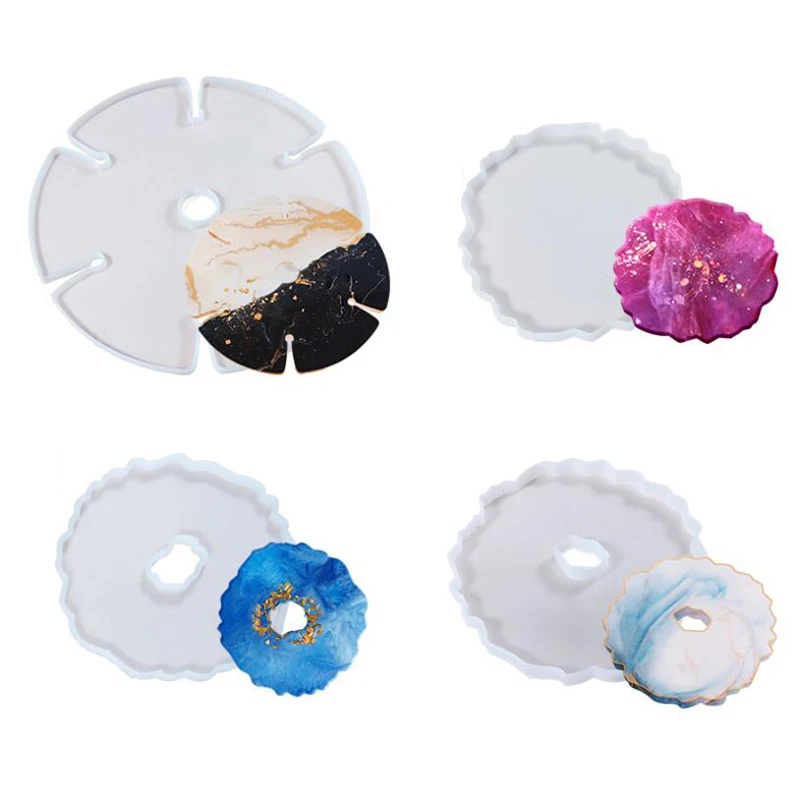 

Silicone Resin Molds, Epoxy Resin Tray Mold and Coaster Molds for Resin Casting, Irregular Epoxy Resin Casting Molds Set