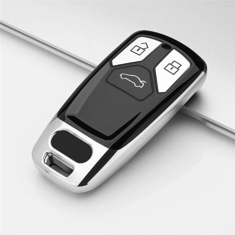 Мягкий чехол из ТПУ для автомобильных ключей для Audi A4, новинка, A4L, A5, A6L, QT, S5, S7, Q7, TTS, Audi, чехол для ключей, автомобильные аксессуары, украшение