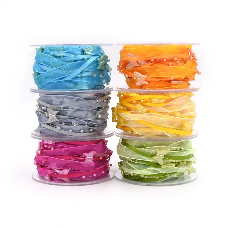 5 метров/рулон шелковая атласная лента|Ленты для шитья| |