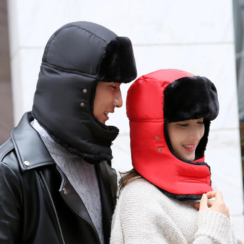 Унисекс шапка-бомбер 2020 ушанка зимняя шапка-ушанка из искусственного меха Лыжная