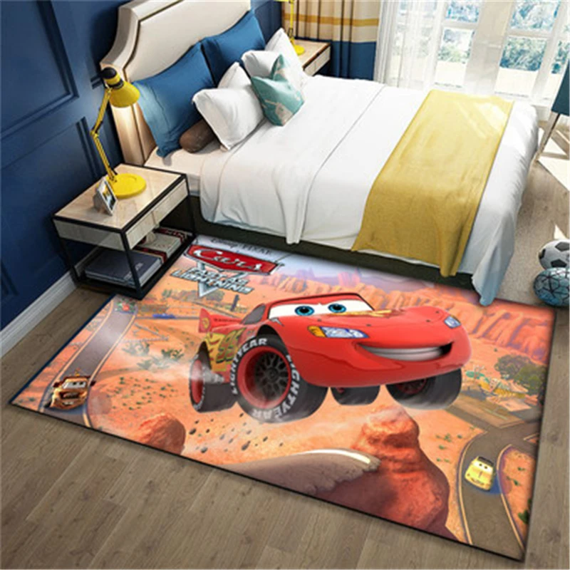 

80x160cm Mcqueen Children Play Mat 3d Printing Rectangular Area Carpet Modern Home Decoration Living Room Carpet Floor Mat