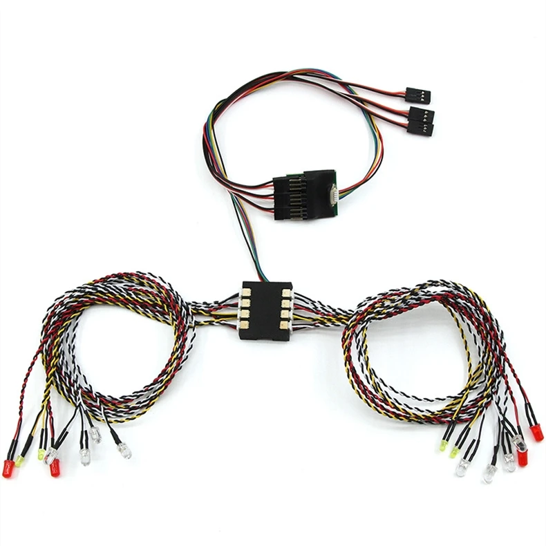 

16 Светодиодный светильник Системы передние и задние лампы Группа поворота светильник для Радиоуправляемый автомобиль Traxxas TRX4 осевой SCX10 WPL ...