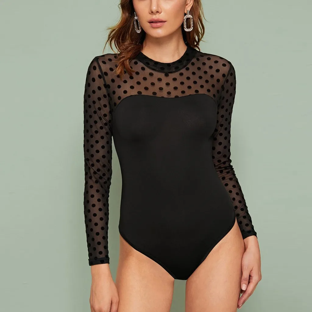 Новинка 2019! Сексуальное Женское боди в горошек. Винтажное на тонких бретельках.