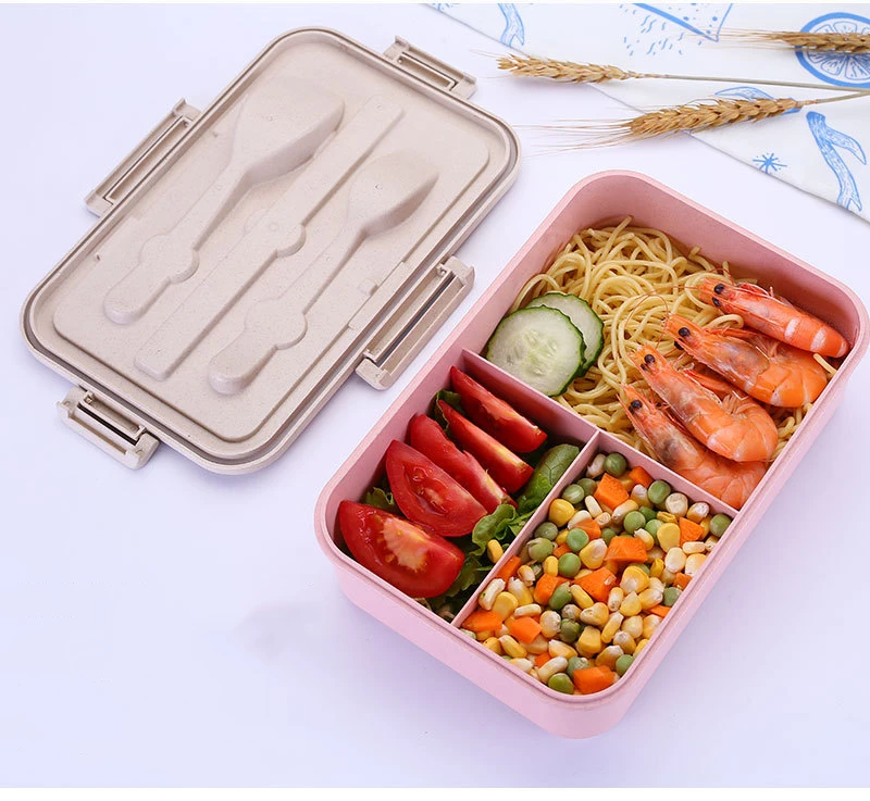 Герметичный Ланч-бокс милый креативный большой емкости Bento box для дома и офиса студенческий Портативный прочный простой детский пищевой контейнер