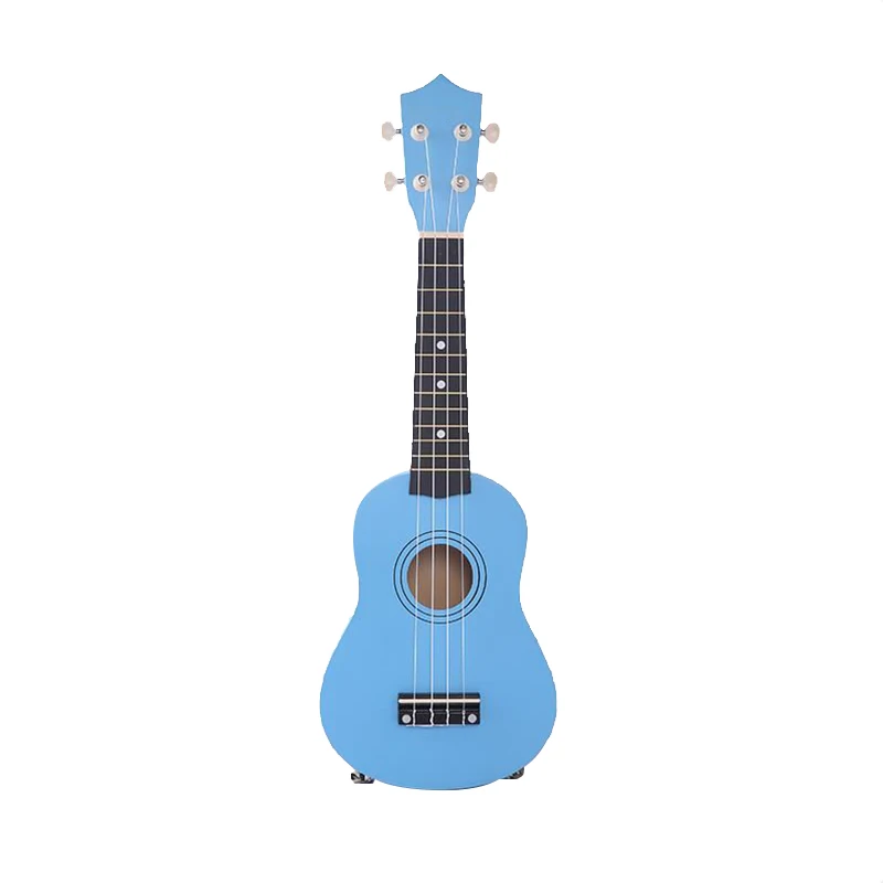 Light Blue Белый Мини 21 дюймов сопрано Гавайские гитары укулеле 12 ладов инструмент Дерево Гавайский стиль гитары 4 струны Гавайские гитары для начинающих - Цвет: Light Blue
