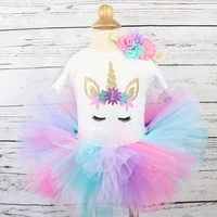 1 year baby girl clothes unicorn party tutu girls dress newborn baby girls 1st birthday outfits toddler girls boutique clothing