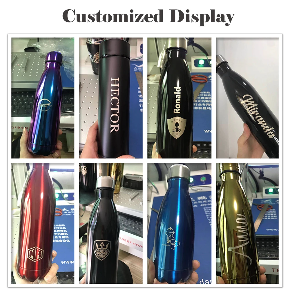 

Free Custom logo name Double-wall Insulated Vacuum Flask Stainless Steel Heat Thermos For Sport Water Bottles Portable Thermoses