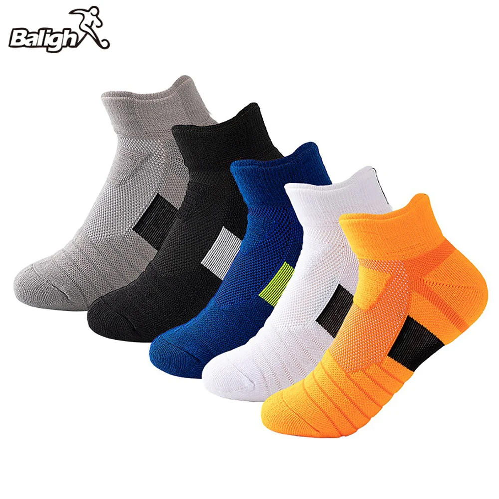 

Детские спортивные носки Balight, уличные дышащие нейлоновые Нескользящие цветные носки для баскетбола, бега, футбола, спортивные носки до щик...