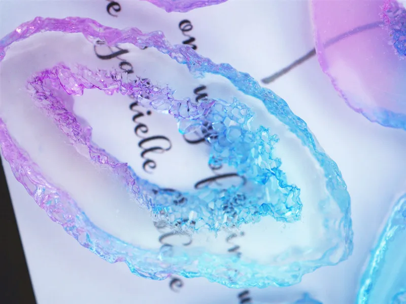 Кристалл кластер кристалл полости формы УФ смолы ювелирные изделия инструменты