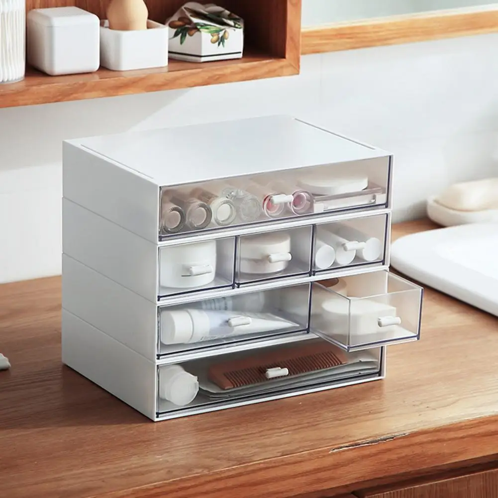 

Useful PS Nail Polish Lipstick Storage Box Jewelry Drawer Case for Office
