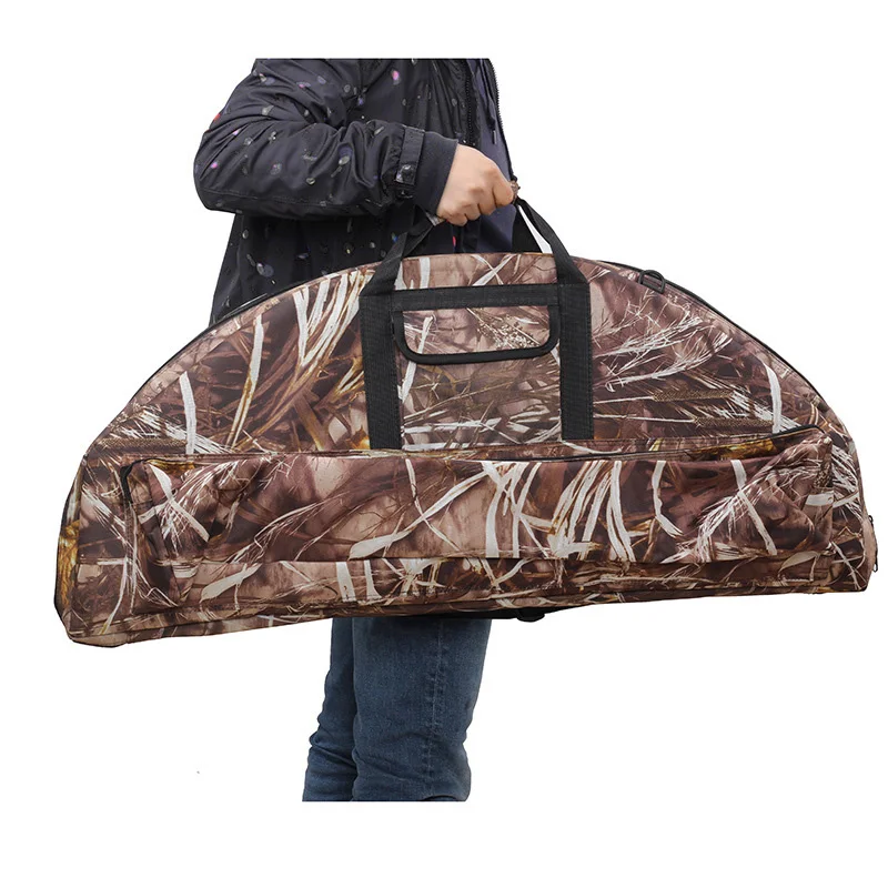 Archery Hunting Canvas Bag Compound Bow Holder Carry Case With Arrow Pocket Handle Straps 95cm 115cm Outdoor Multi-tools Gears | Спорт и