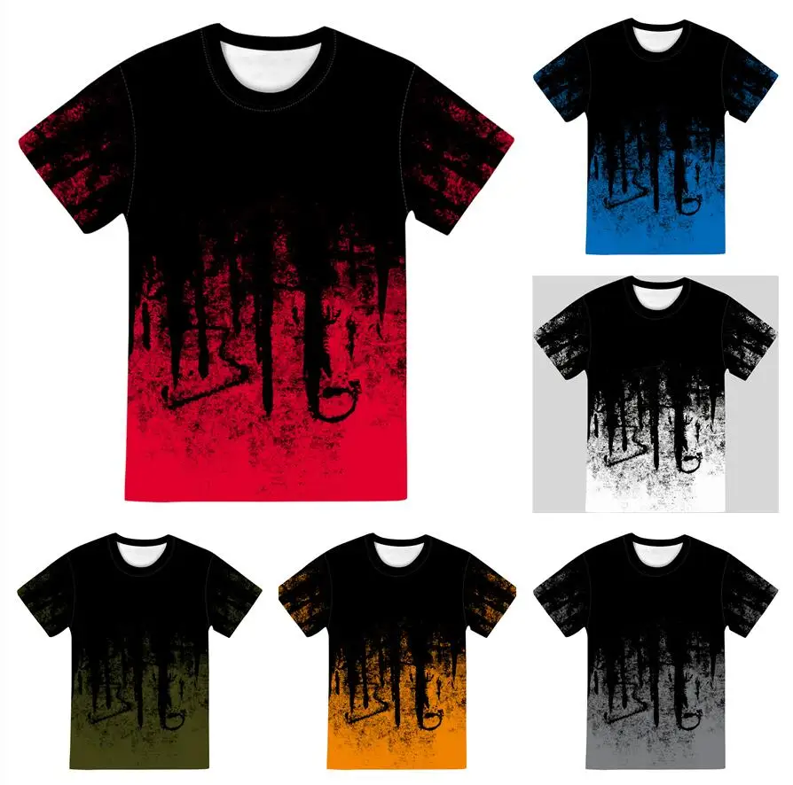 

2021 summer new men's T-shirt solid color fashion sports short sleeve fashion classic casual men's street top T-shirt