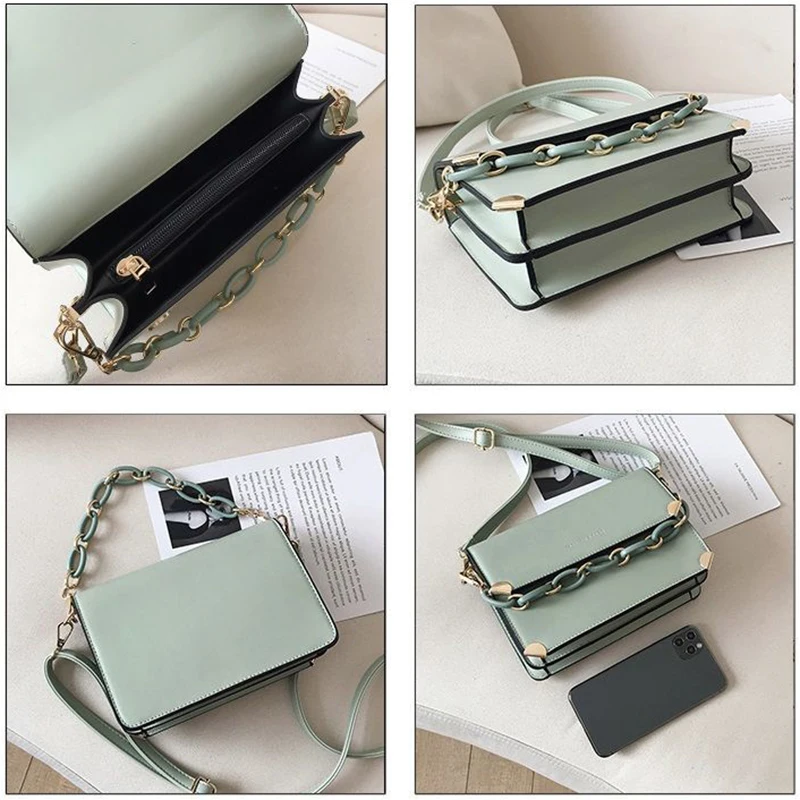 

Luxury Brand Designer Imprint Letters Clutch Bag Women Small Crossbody Handbag Trendy Simple Pu Leather 2021 Female Bolsa