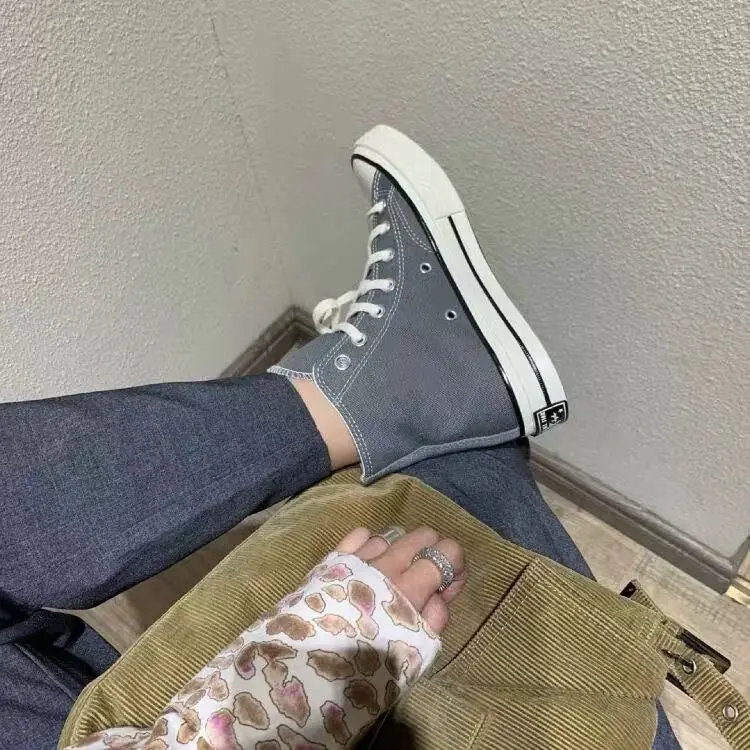 

2021 Spring Sneakers Running Shoes Sneakers Women Womens Running Sneakers Men Shoes Zapatillas De Deporte Canvas Grey Shoes 36.5