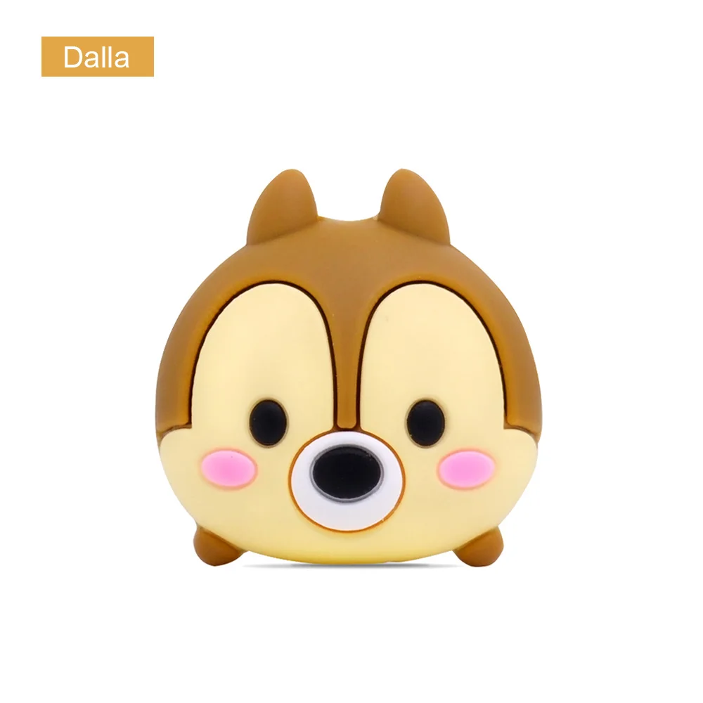 Dalla ЦУМ милый мультфильм укус животных кабель протектор для iPhone USB кабель для передачи данных Chompers зарядное устройство провода моталки Организатор кукла модель - Цвет: Dalla
