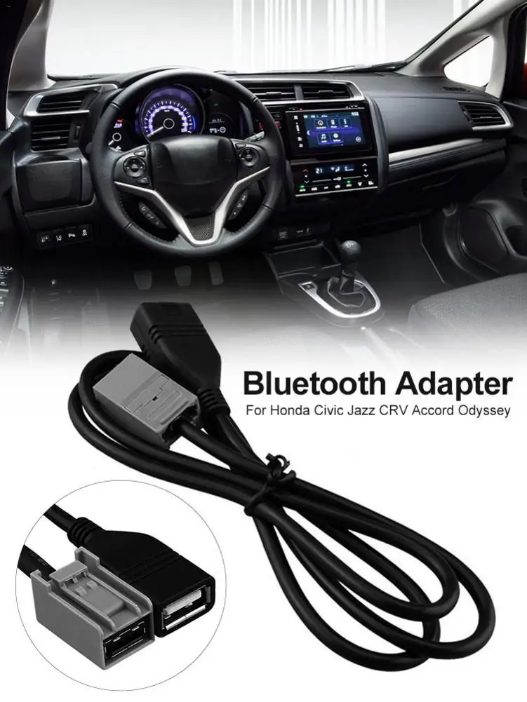 Автомобильный Aux аудио медиа провод к USB адаптер Conector Bluetooth кабель для Honda Civic Jazz CRV