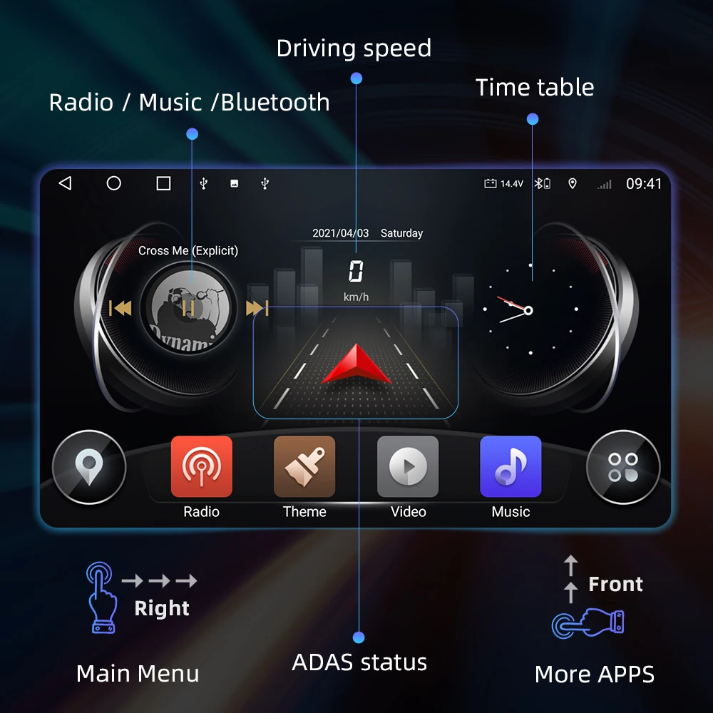 Автомобильная магнитола ISUDAR T72 QLED Android 10 для Mitsubishi Lancer 2007 2013 мультимедийный