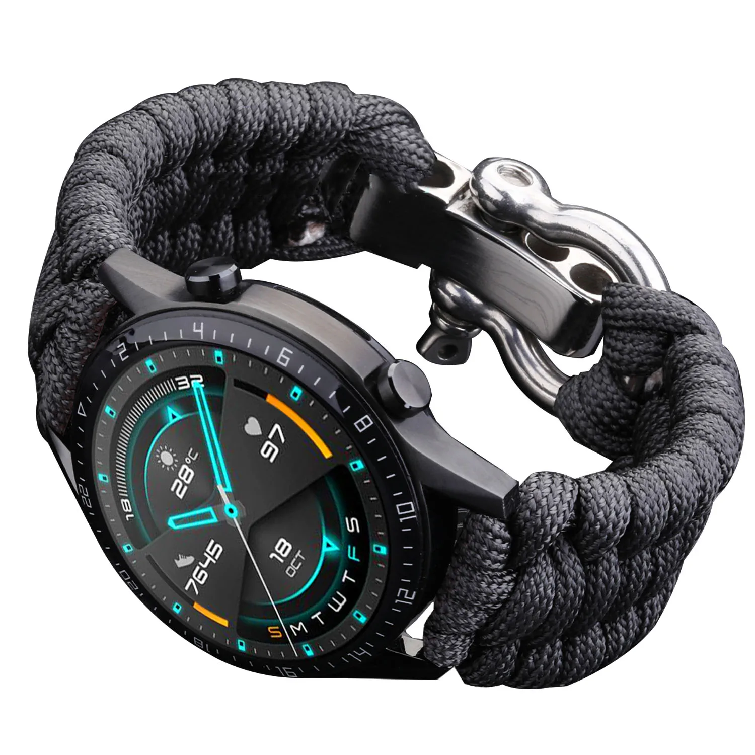 

Ремешок 20 мм 22 мм 24 мм для Samsung Galaxy Watch 3 41 мм 45 мм ремешок для часов 42 мм 46 мм для Huawei GT 2e Регулируемая пряжка Ремешок Браслет