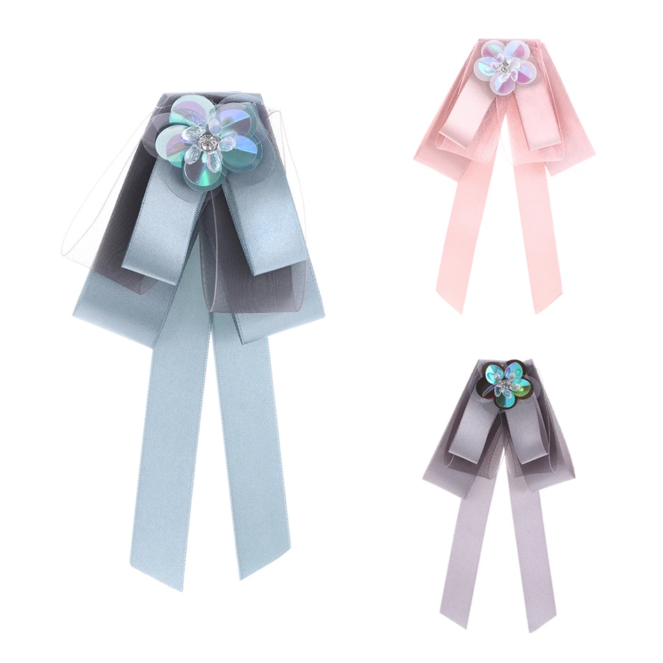 Броши Match Right для женщин и мужчин Длинная лента большой бант галстук бабочка