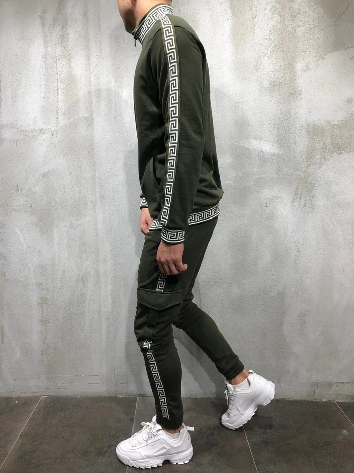 Мужской спортивный костюм повседневные толстовки топ штаны для бега бегунов