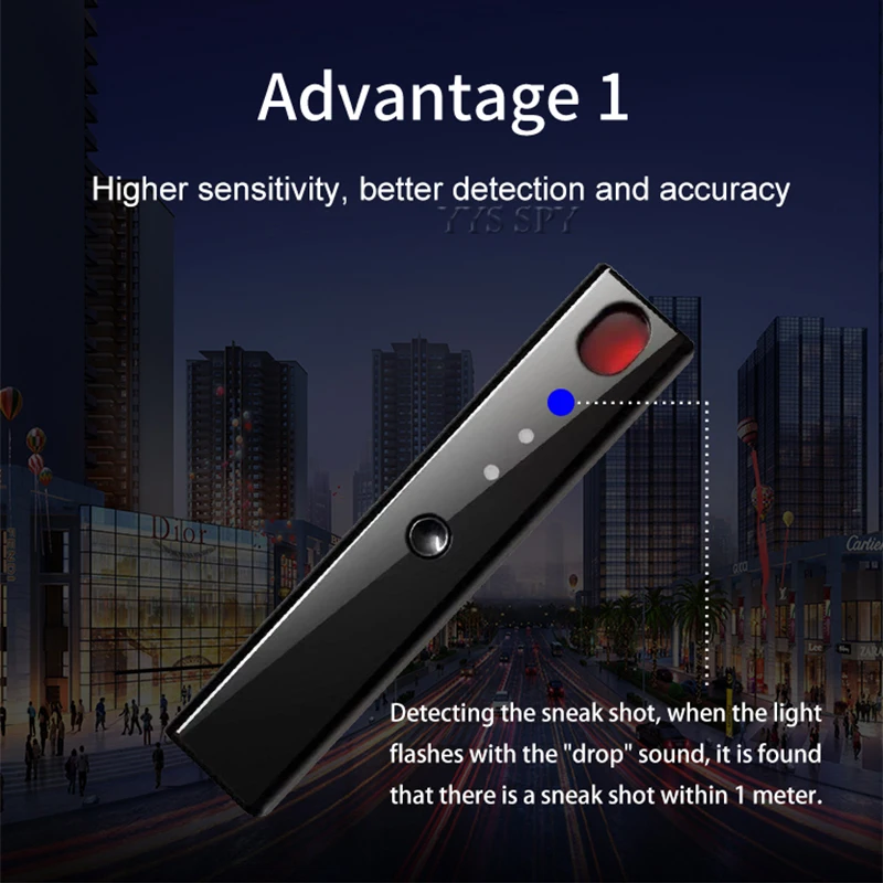 mini anti spy hidden camera detector pen led infrared scanning rf signal detection wireless bug micro cam gsm gps tracker finder free global shipping