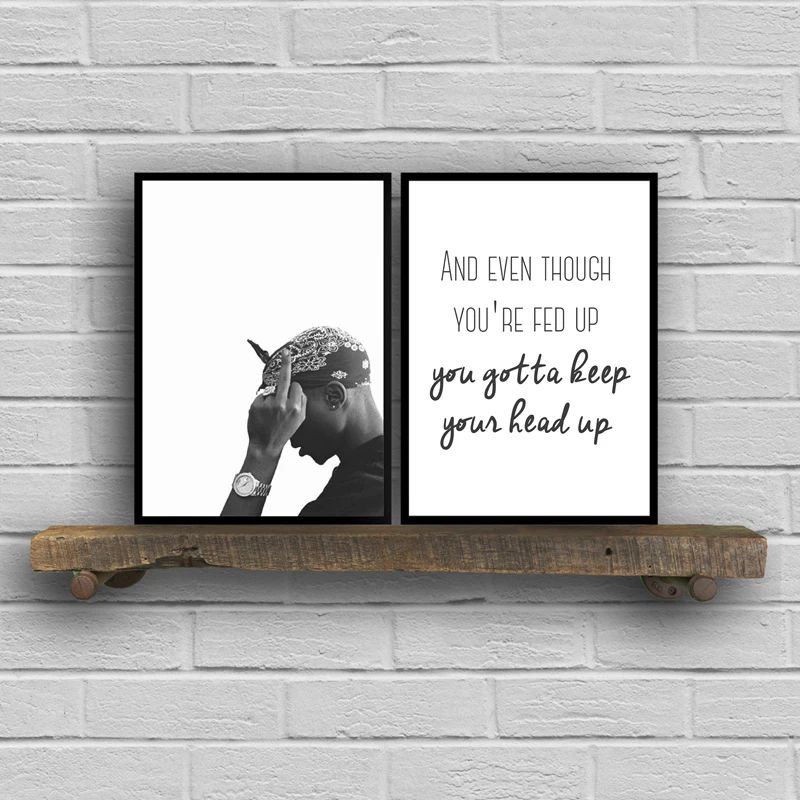 Черно-белая фотография настенная Картина на холсте постеры принты рэп