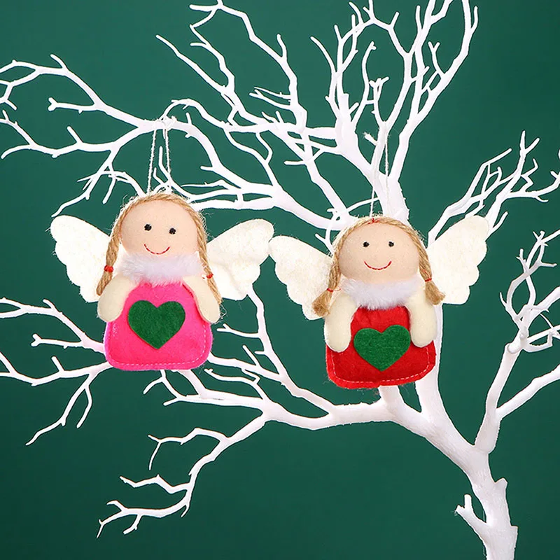 

Christmas Angel Dolls Cute Xmas Tree Ornament Noel Deco Christmas Decoration For Home Navidad Kids Gift YOWEI