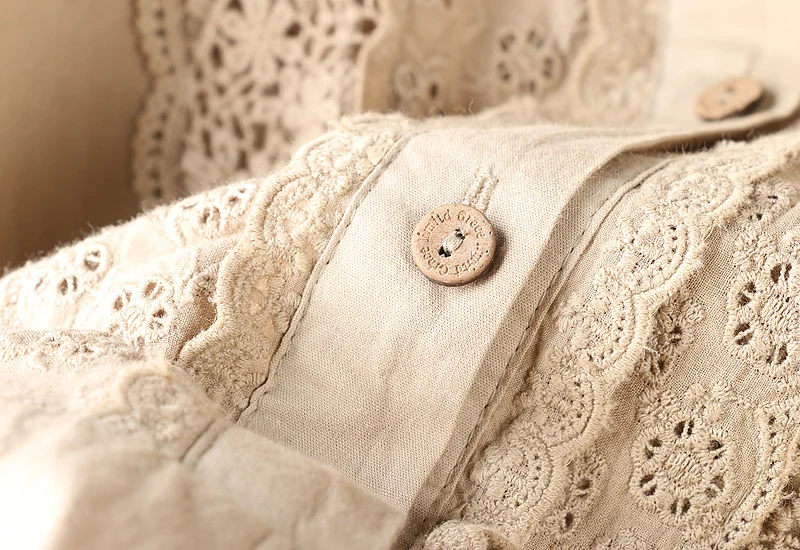 

2020 New Autumn Women Dress Japan Style Mori Girl Turndown Collar Cotton linen Long Sleeve Embroidery Loose Casual Dress Women