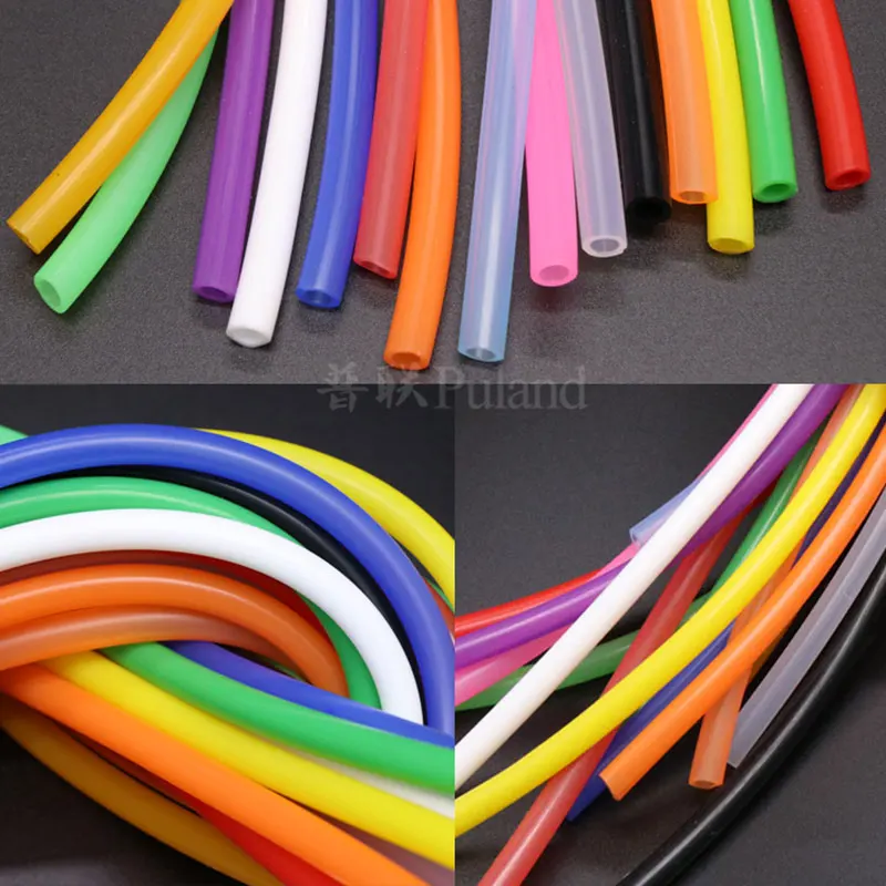 

Colorful Flexible Silicone Tube ID 3mm x 6mm OD Food Grade Non-toxic Drink Water Rubber Hose Milk Beer Soft Pipe Connector