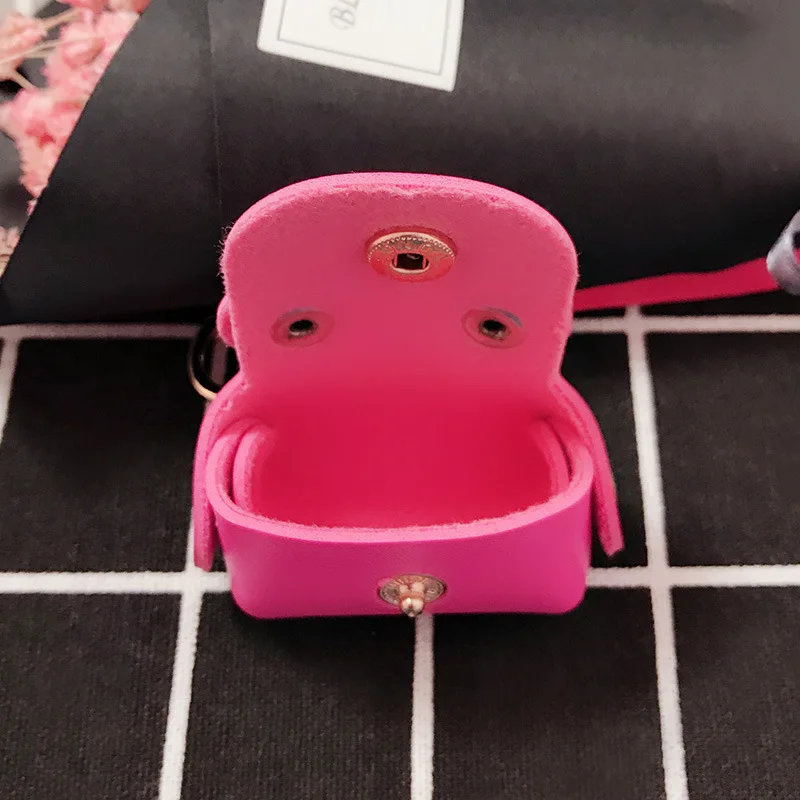 

Fashion PU leather Bag Shape Keychain Women Girl Key Holder Female Heart Key Ring New Men Pendant Creative Exquisite Gift Charm