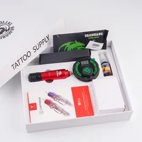 dragonahawk tattoo machine kit complete tattoo supplies ink extreme cartridge needles with lcd mini tattoo power supply set