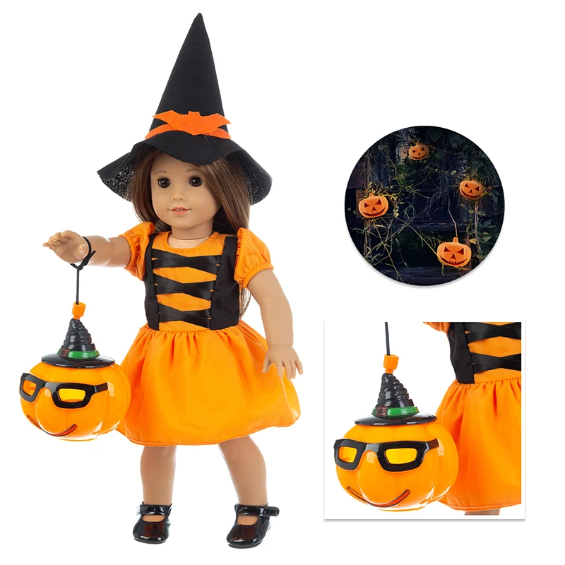 

Baby New Born Fit 17 inch 43cm Doll Clothes Accessories Yellow lantern Costume Clothes For Baby Birthday Gift